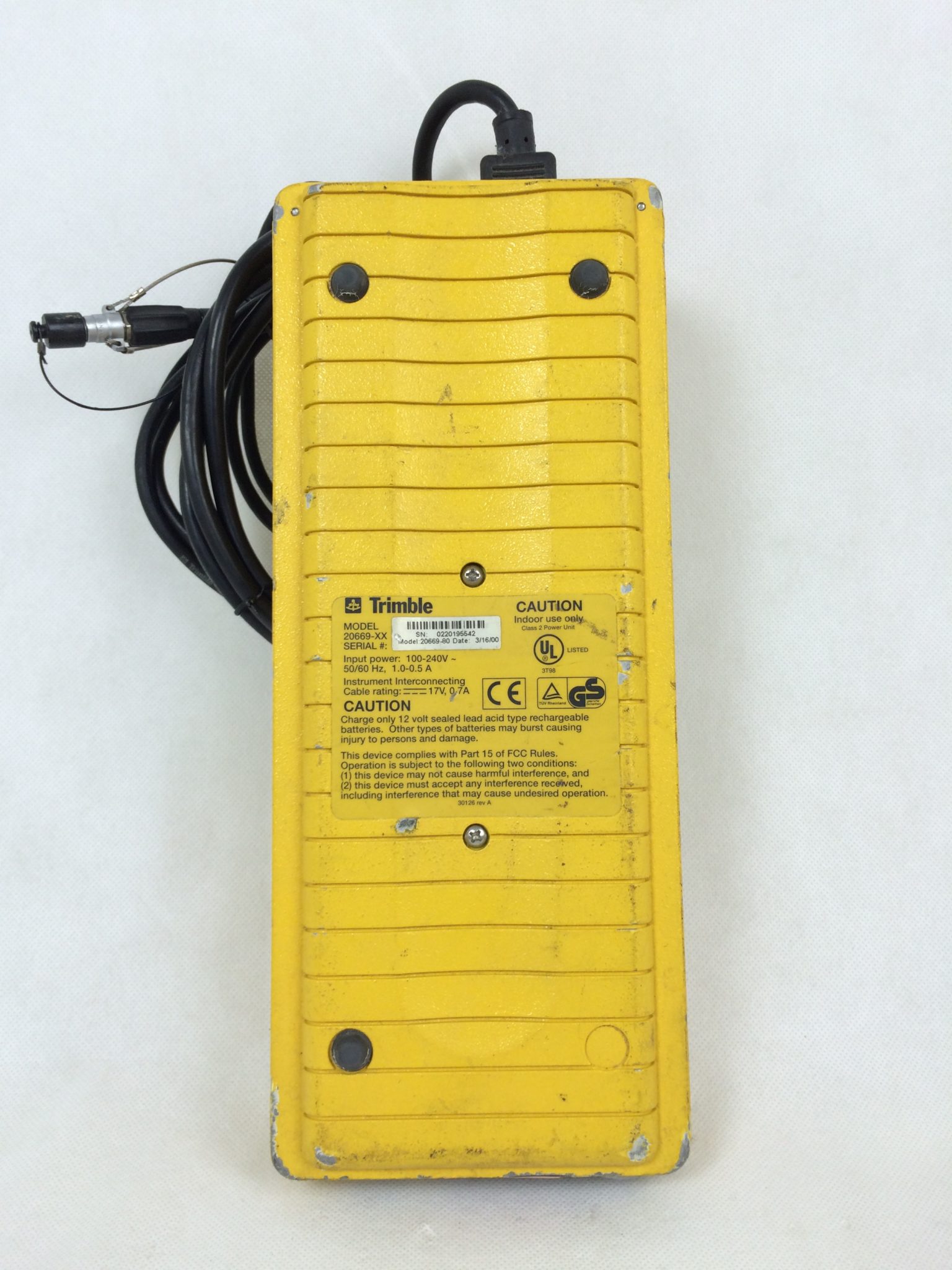 Trimble 20669 Four Battery Charger Precision Geosystems, Inc.