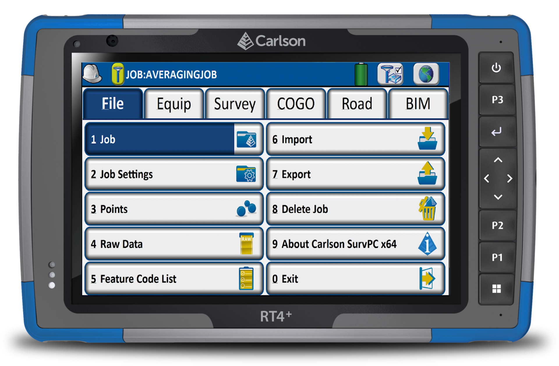 Carlson RT4+ Data Collector